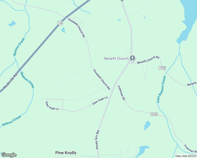 map of restaurants, bars, coffee shops, grocery stores, and more near 9204 Goodwill Church Road in Kernersville