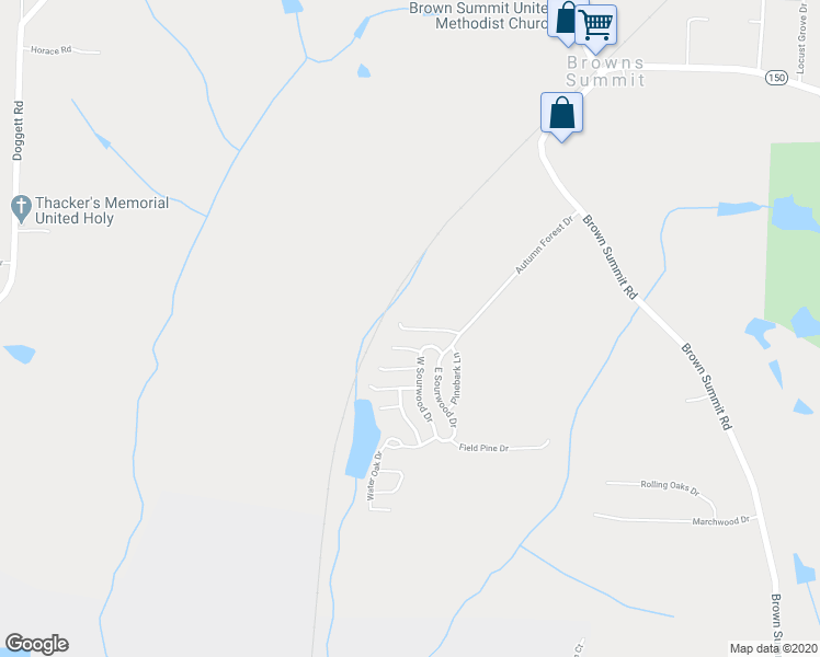 map of restaurants, bars, coffee shops, grocery stores, and more near 234 Red Spruce Circle in Browns Summit
