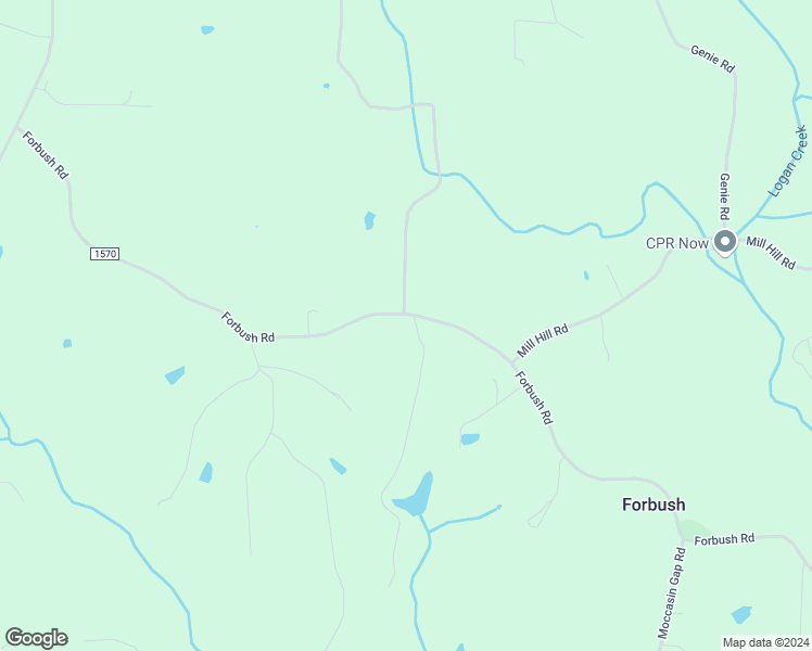 map of restaurants, bars, coffee shops, grocery stores, and more near 3300 Forbush View Road in East Bend