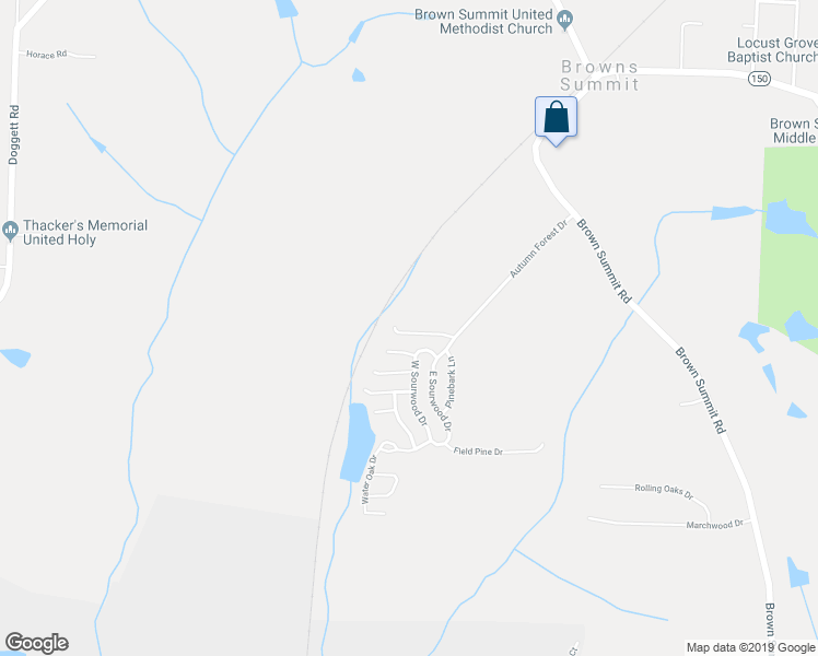 map of restaurants, bars, coffee shops, grocery stores, and more near 214 Red Spruce Circle in Browns Summit