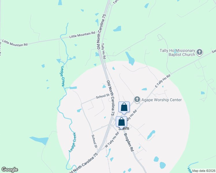 map of restaurants, bars, coffee shops, grocery stores, and more near 204 75 in Stem