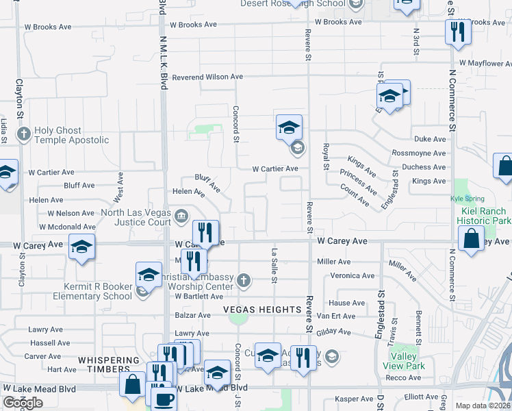 map of restaurants, bars, coffee shops, grocery stores, and more near 918 Country Grove Avenue in North Las Vegas