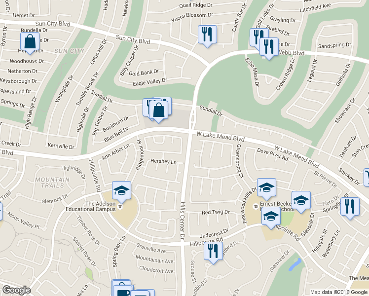 map of restaurants, bars, coffee shops, grocery stores, and more near in Las Vegas