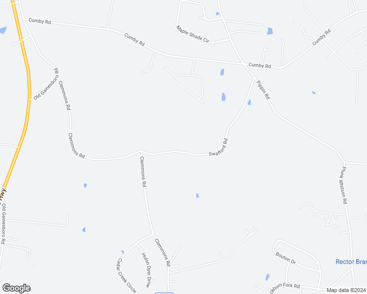 map of restaurants, bars, coffee shops, grocery stores, and more near 4975 Swafford Road in Cookeville