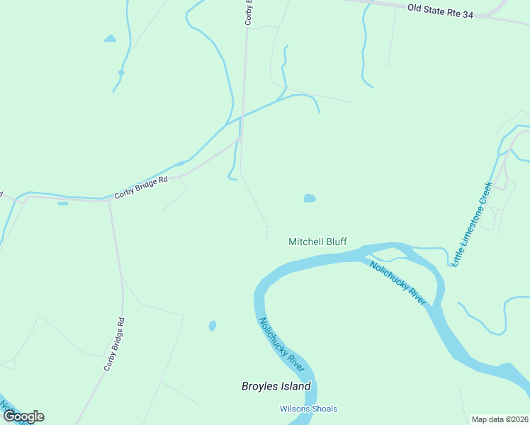 map of restaurants, bars, coffee shops, grocery stores, and more near 170 John Mathews Road in Limestone