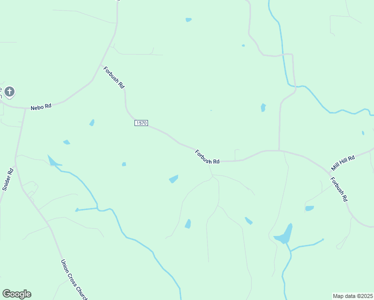 map of restaurants, bars, coffee shops, grocery stores, and more near 5025 Forbush Road in East Bend