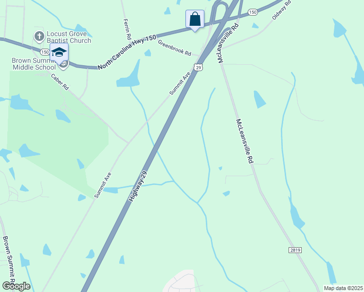 map of restaurants, bars, coffee shops, grocery stores, and more near 6101 U.S. 29 in Browns Summit