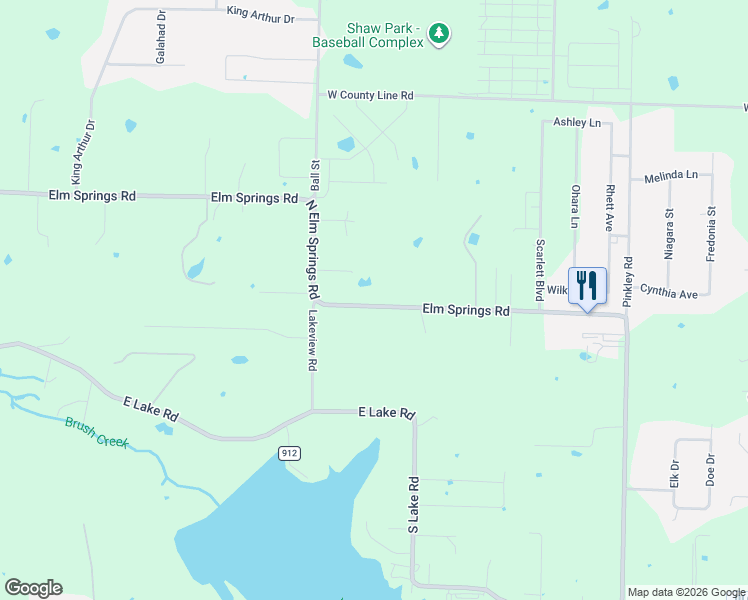 map of restaurants, bars, coffee shops, grocery stores, and more near 1370 County Road 56 in Springdale