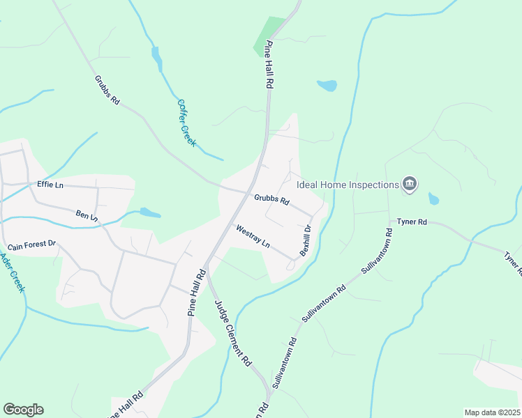 map of restaurants, bars, coffee shops, grocery stores, and more near 6010 Brussels Court in Walkertown