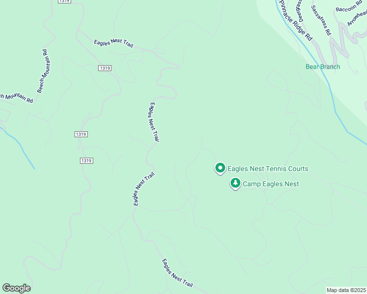 map of restaurants, bars, coffee shops, grocery stores, and more near Eagle Creek Trail in Beech Mountain