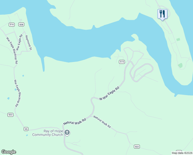 map of restaurants, bars, coffee shops, grocery stores, and more near 22451 Derik Road in Springdale