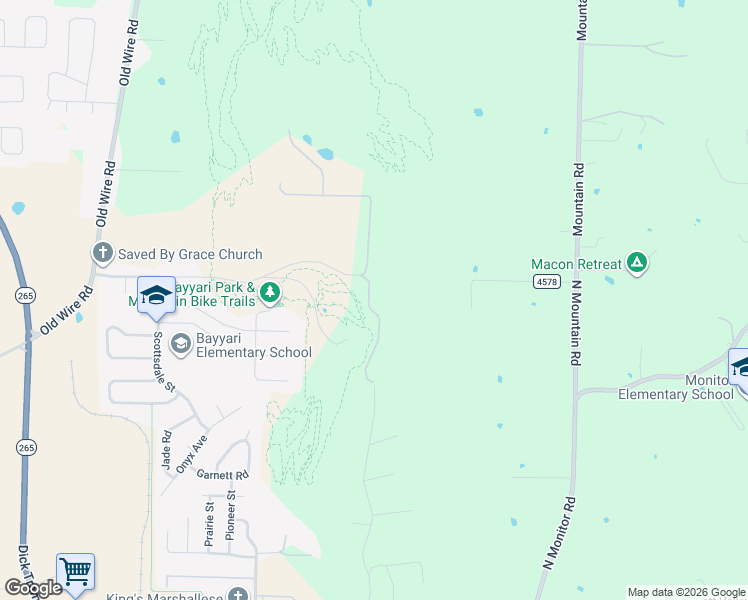 map of restaurants, bars, coffee shops, grocery stores, and more near 2205 Dodd Ave in Springdale