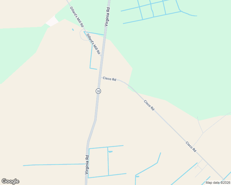 map of restaurants, bars, coffee shops, grocery stores, and more near 104 Cisco Road in Tyner