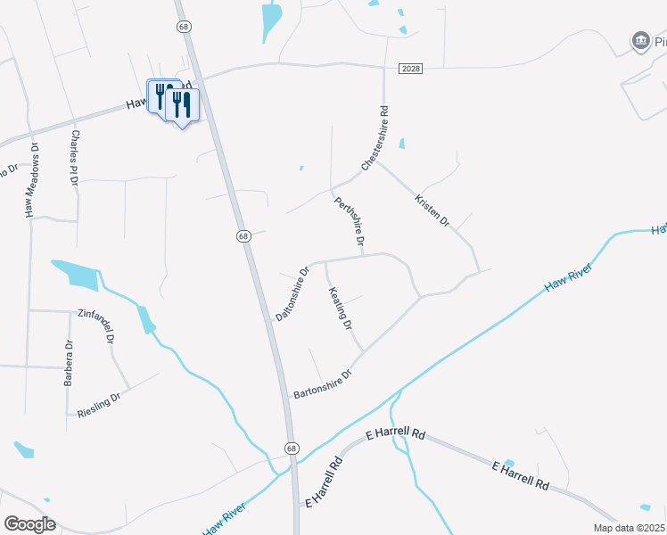 map of restaurants, bars, coffee shops, grocery stores, and more near 7608 Keating Drive in Oak Ridge