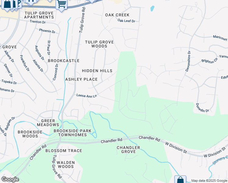 map of restaurants, bars, coffee shops, grocery stores, and more near 304 Leesa Ann Court in Nashville