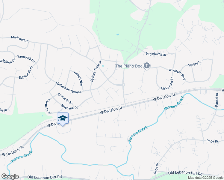 map of restaurants, bars, coffee shops, grocery stores, and more near 804 Alex Way in Mt. Juliet