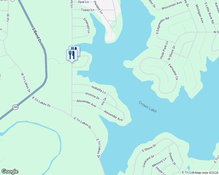 map of restaurants, bars, coffee shops, grocery stores, and more near 1800 Iris Circle in Horseshoe Bend