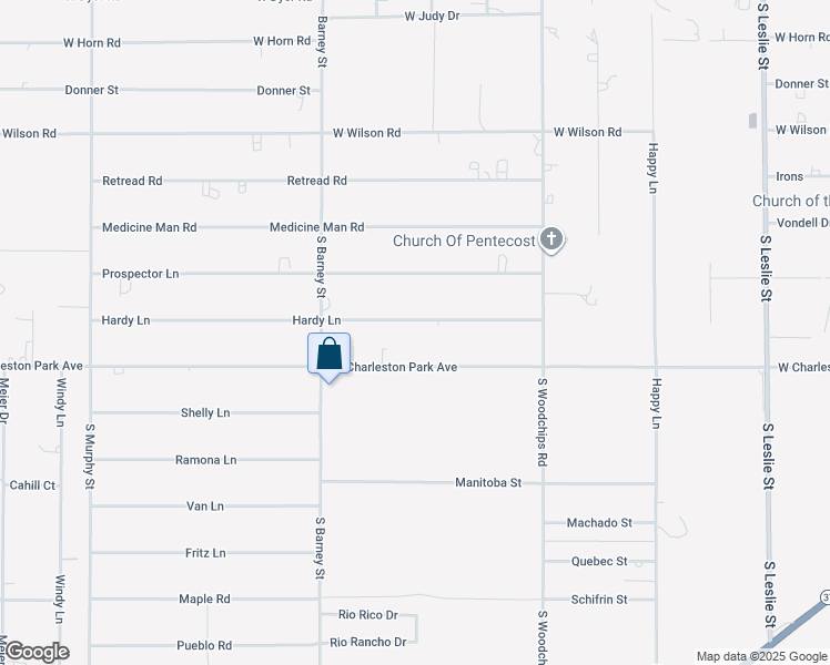 map of restaurants, bars, coffee shops, grocery stores, and more near 2791 Hardy Lane in Pahrump