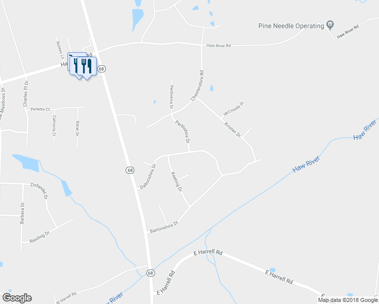 map of restaurants, bars, coffee shops, grocery stores, and more near 8299 Daltonshire Drive in Oak Ridge