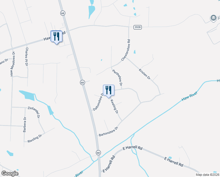 map of restaurants, bars, coffee shops, grocery stores, and more near 7608 Keating Drive in Oak Ridge