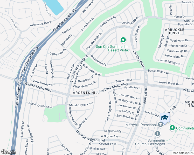 map of restaurants, bars, coffee shops, grocery stores, and more near 2505 Indigo Valley Street in Las Vegas