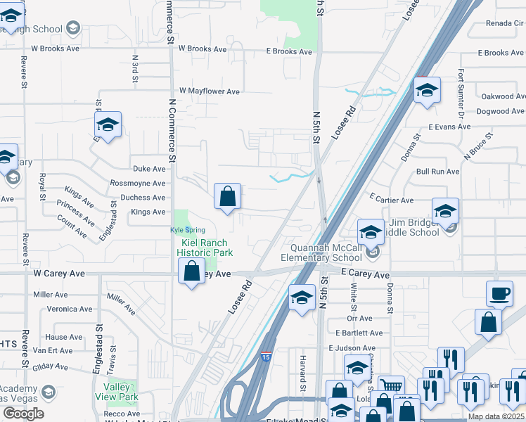 map of restaurants, bars, coffee shops, grocery stores, and more near 232 Energy Way in North Las Vegas