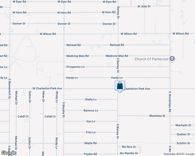 map of restaurants, bars, coffee shops, grocery stores, and more near 3201 Hardy Lane in Pahrump