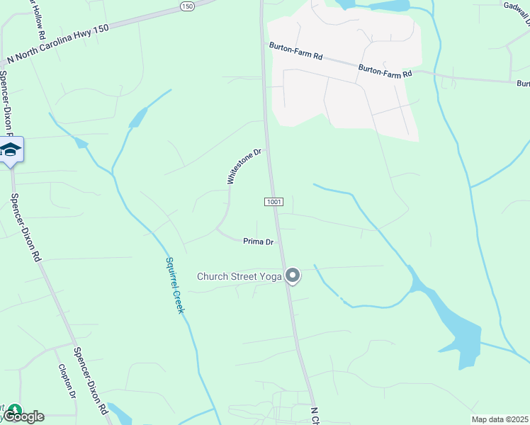 map of restaurants, bars, coffee shops, grocery stores, and more near 5704 Prima Court in Greensboro