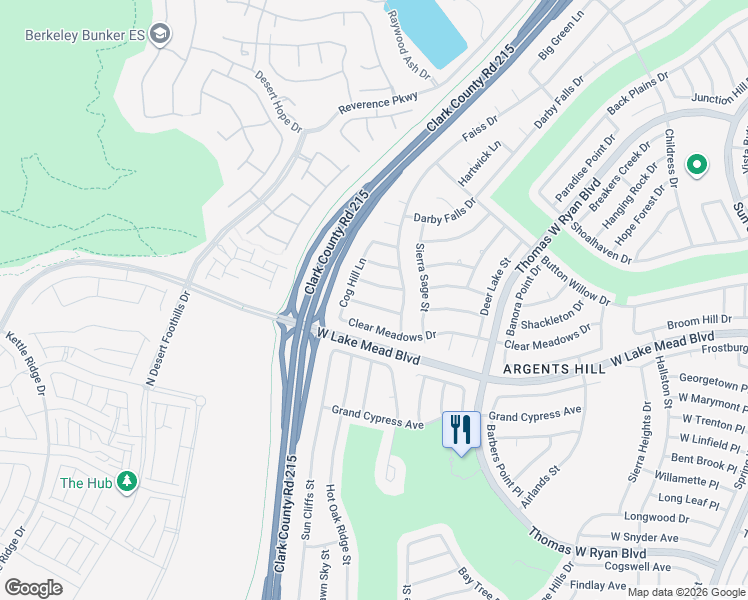 map of restaurants, bars, coffee shops, grocery stores, and more near 11029 Hawk Valley Avenue in Las Vegas