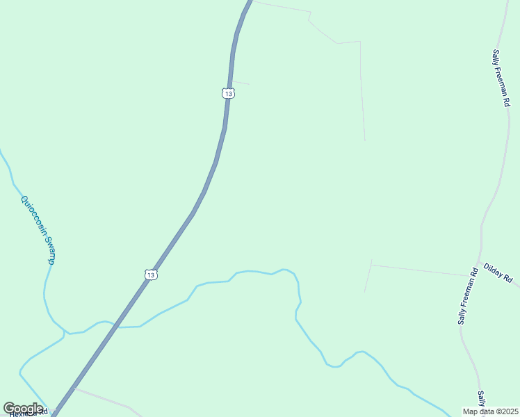 map of restaurants, bars, coffee shops, grocery stores, and more near North Street in Ahoskie