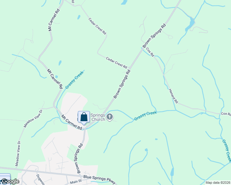 map of restaurants, bars, coffee shops, grocery stores, and more near 755 Brown Springs Road in Mosheim