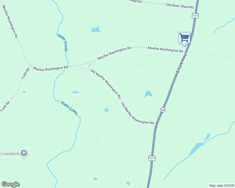 map of restaurants, bars, coffee shops, grocery stores, and more near 1070 Old Martha Washington Road in Clarkrange
