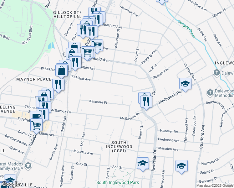 map of restaurants, bars, coffee shops, grocery stores, and more near 1336 Love Joy Court in Nashville