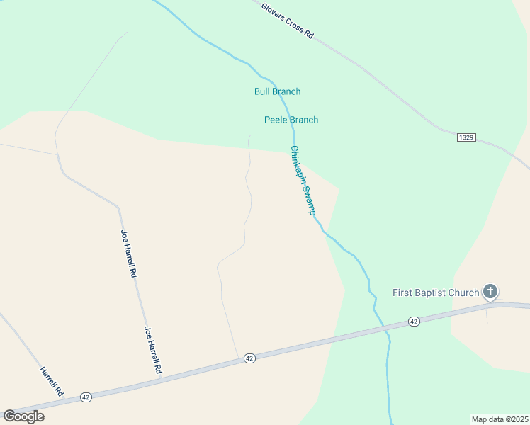 map of restaurants, bars, coffee shops, grocery stores, and more near 1717 North Carolina 42 in Colerain