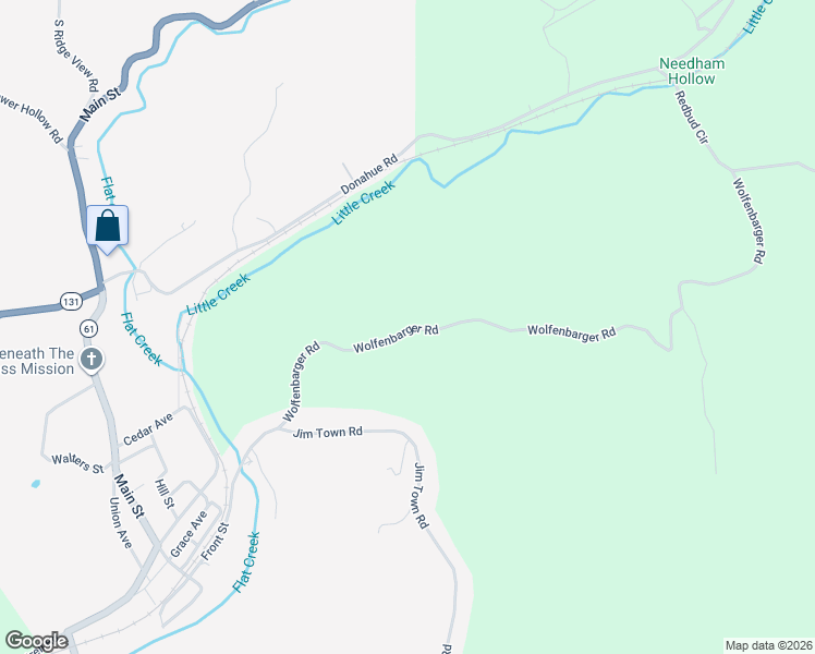 map of restaurants, bars, coffee shops, grocery stores, and more near 334 Wolfenbarger Road in Luttrell