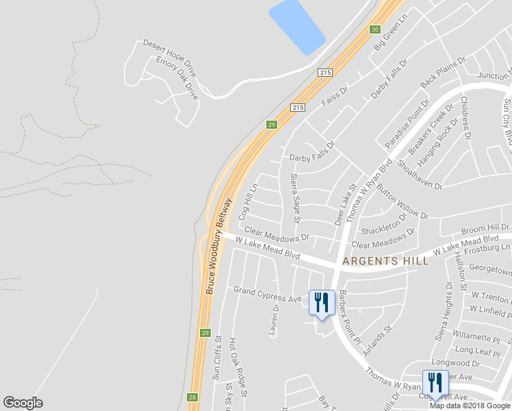 map of restaurants, bars, coffee shops, grocery stores, and more near 11029 Hawk Valley Avenue in Las Vegas