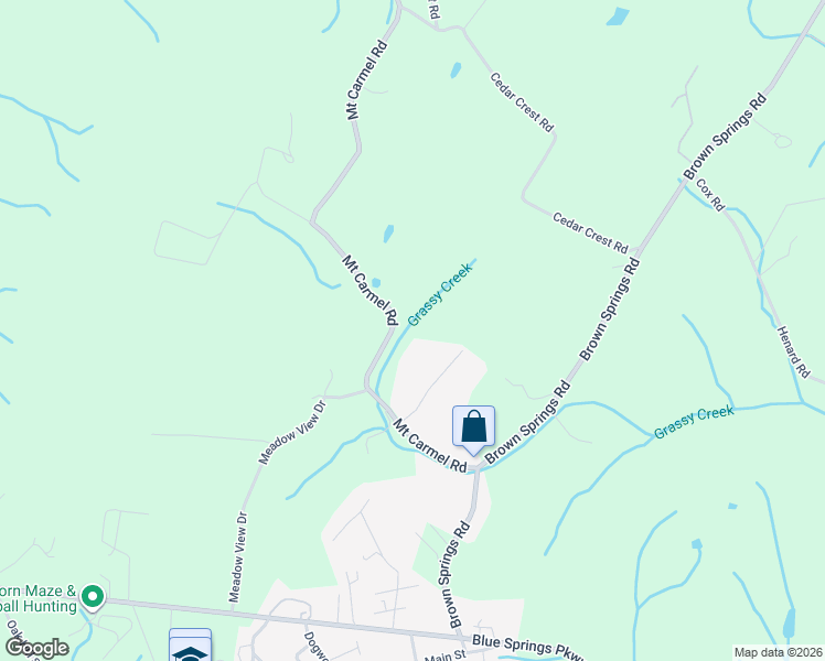 map of restaurants, bars, coffee shops, grocery stores, and more near 260 Mt Carmel Rd in Mosheim