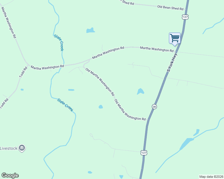 map of restaurants, bars, coffee shops, grocery stores, and more near 1070 Old Martha Washington Road in Clarkrange