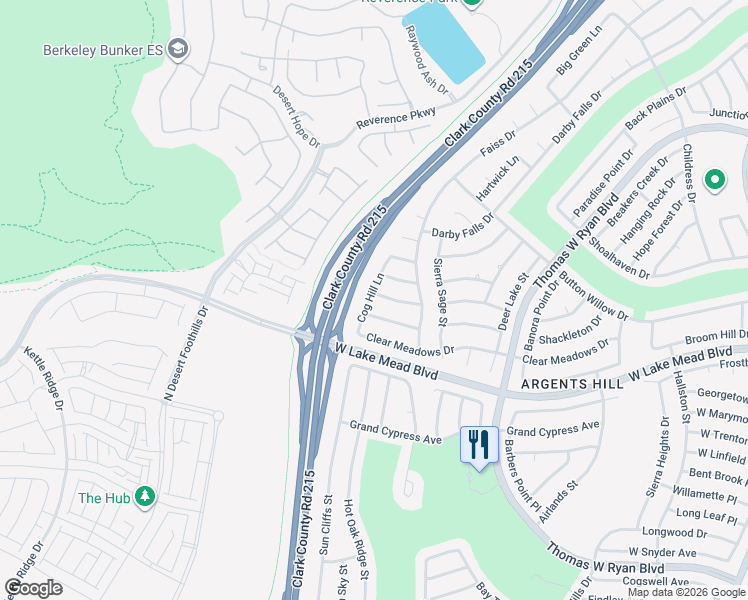 map of restaurants, bars, coffee shops, grocery stores, and more near 11037 Hawk Valley Avenue in Las Vegas