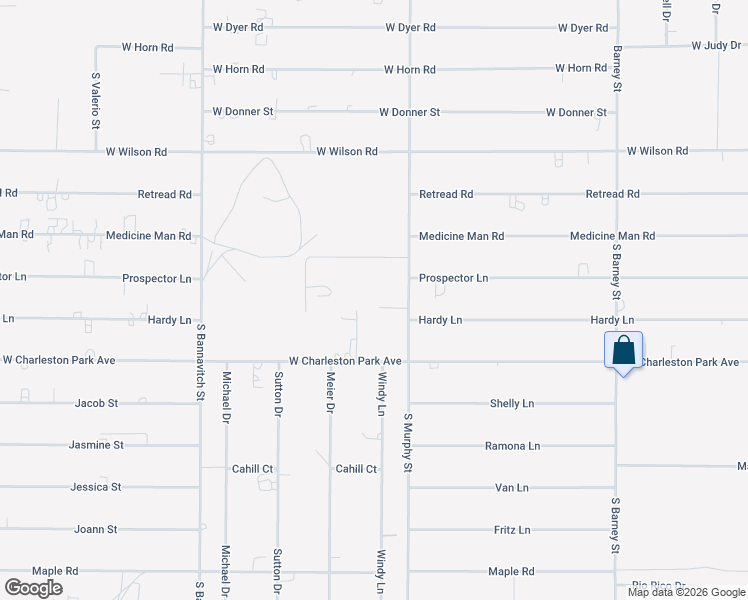 map of restaurants, bars, coffee shops, grocery stores, and more near 840 South Murphy Street in Pahrump