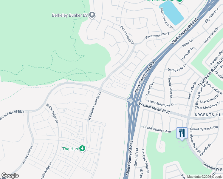 map of restaurants, bars, coffee shops, grocery stores, and more near 11462 Crimson Ledge Avenue in Las Vegas