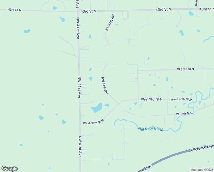 map of restaurants, bars, coffee shops, grocery stores, and more near 3833 North 37th West Avenue in Tulsa