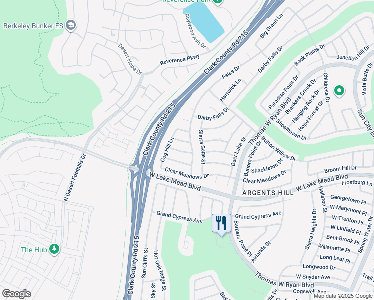 map of restaurants, bars, coffee shops, grocery stores, and more near 11008 Hawk Valley Avenue in Las Vegas