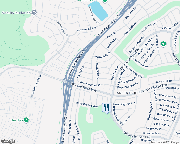map of restaurants, bars, coffee shops, grocery stores, and more near 11008 Hawk Valley Avenue in Las Vegas