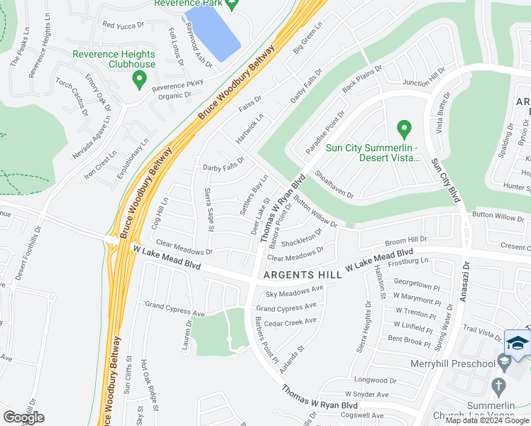 map of restaurants, bars, coffee shops, grocery stores, and more near 2532 Deer Lake St in Las Vegas