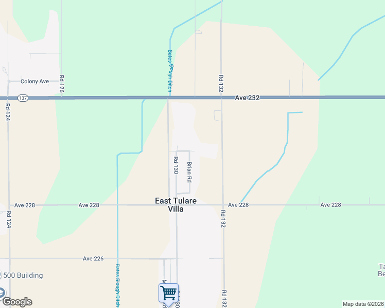 map of restaurants, bars, coffee shops, grocery stores, and more near 13057 Avenue 230 in Tulare