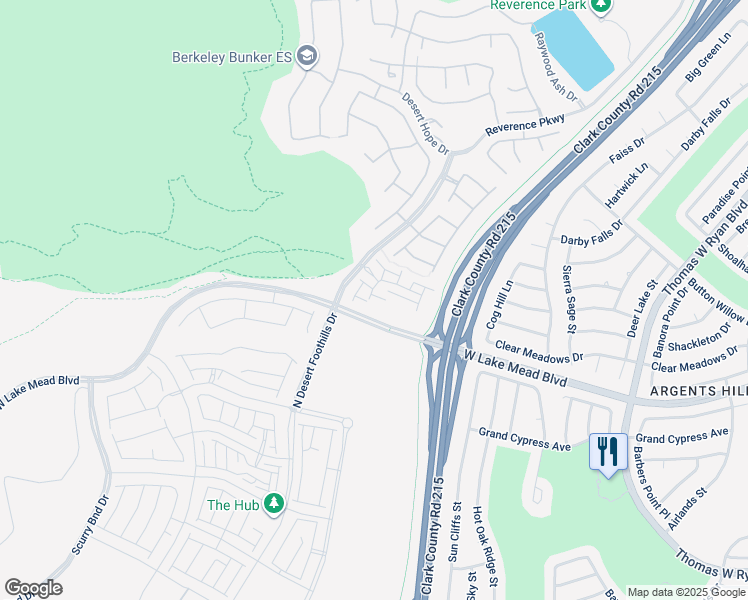 map of restaurants, bars, coffee shops, grocery stores, and more near 11463 Ethereal Landing Avenue in Las Vegas