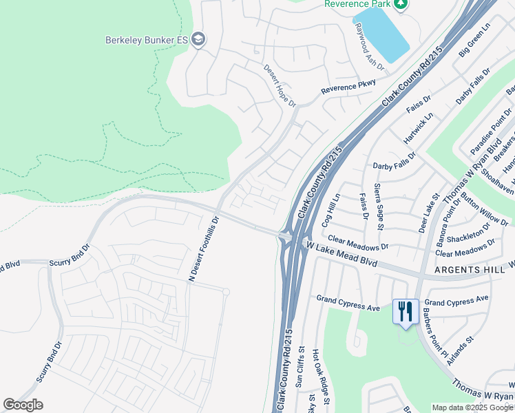 map of restaurants, bars, coffee shops, grocery stores, and more near 11430 Ethereal Landing Avenue in Las Vegas