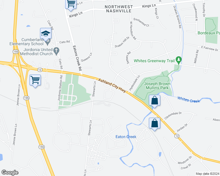 map of restaurants, bars, coffee shops, grocery stores, and more near 925 Ashland Place Drive in Nashville