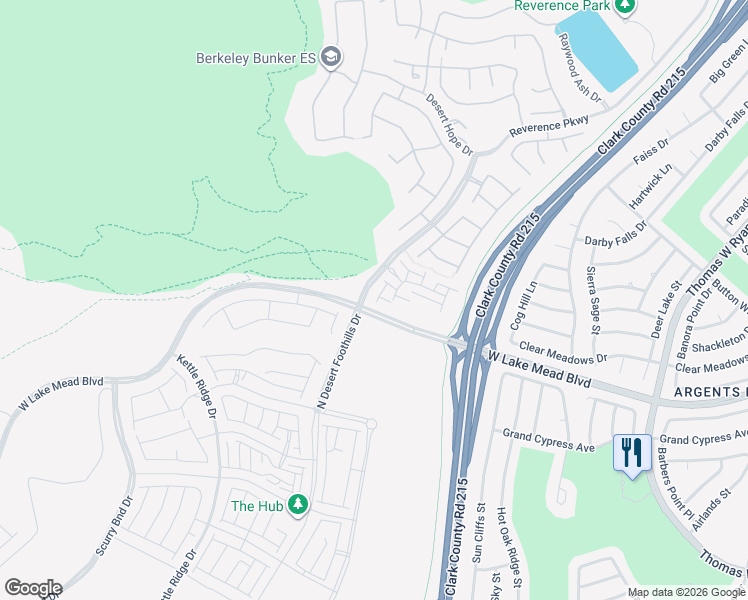 map of restaurants, bars, coffee shops, grocery stores, and more near 2451 Altitude Street in Las Vegas
